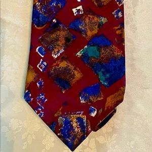 Jones New York 100% Pure Multi-Color Sillk Men's Tie